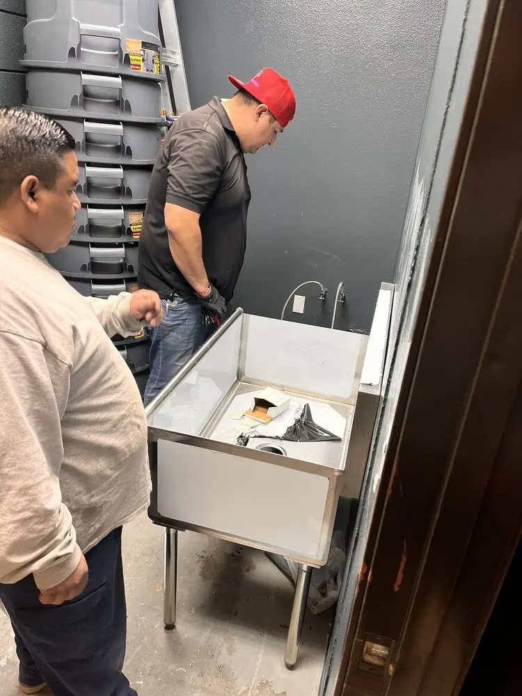Commercial plumbing and sink installation in Boulder
